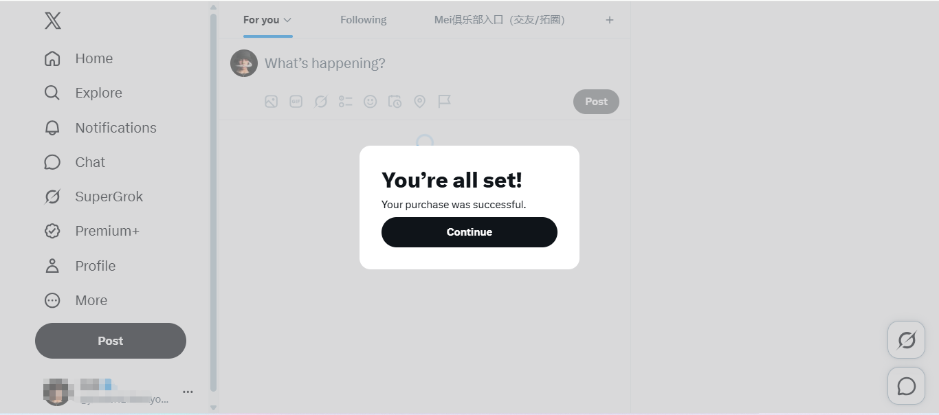 支付成功弹窗 You’re all set